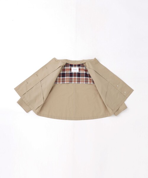 MACKINTOSH PHILOSOPHY(マッキントッシュ フィロソフィー)の「【WELBURY SHORT(ウェルベリーショート)】レインウェザークロス製(ステンカラーコート・レディース・ベージュ/ダークネイビー/ライトグレー/ブルー系その他2・38/36)」の16枚目の写真