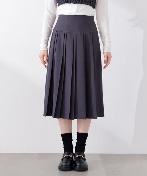PROPORTION BODY DRESSING(プロポーションボディドレッシング)の「<セットアップ対応>ミディープリーツスカート / 1216120313(スカート・レディース・ダークグレー/ベージュ/オフホワイト・SMALL/X-SMALL/MEDIUM)」の18枚目の写真