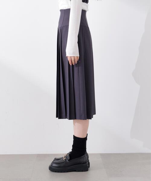 PROPORTION BODY DRESSING(プロポーションボディドレッシング)の「<セットアップ対応>ミディープリーツスカート / 1216120313(スカート・レディース・ダークグレー/ベージュ/オフホワイト・SMALL/X-SMALL/MEDIUM)」の17枚目の写真