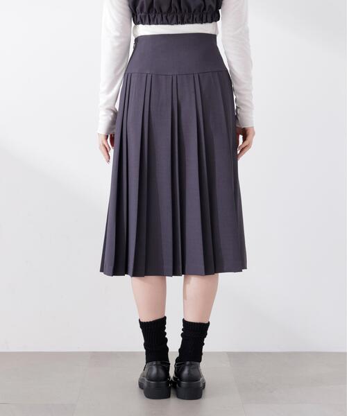 PROPORTION BODY DRESSING(プロポーションボディドレッシング)の「<セットアップ対応>ミディープリーツスカート / 1216120313(スカート・レディース・ダークグレー/ベージュ/オフホワイト・SMALL/X-SMALL/MEDIUM)」の16枚目の写真