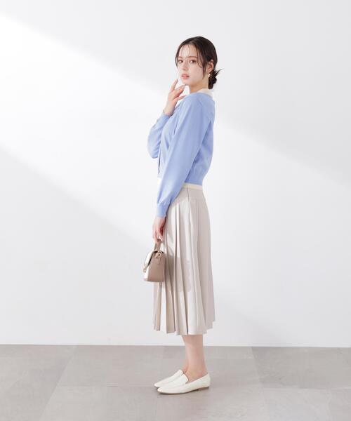 PROPORTION BODY DRESSING(プロポーションボディドレッシング)の「<セットアップ対応>ミディープリーツスカート / 1216120313(スカート・レディース・ダークグレー/ベージュ/オフホワイト・SMALL/X-SMALL/MEDIUM)」の5枚目の写真