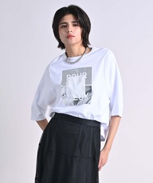 RAW FUDGE（ローファッジ）の「ボックスロゴ箔プリントTシャツ（Tシャツ/カットソー）」