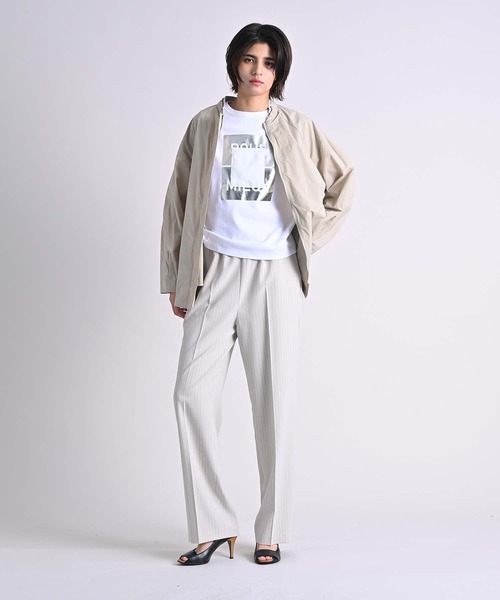 RAW FUDGE(ローファッジ)の「ボックスロゴ箔プリントTシャツ(Tシャツ/カットソー・レディース・ブラック/オフホワイト/チャコールグレー・M)」の18枚目の写真