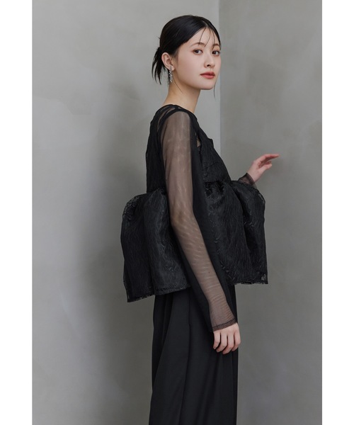 niana(ニアナ)の「レースペプラムビスチェオーバーレイセットアップドレス 3点セット セパレート パンツドレス 結婚式 成人式 二次会 同窓会 セレモニー パーティードレス オケージョンドレス お呼ばれ(パンツドレス・レディース・ネイビー/ベージュ/ブラック・L/M/S)」の18枚目の写真