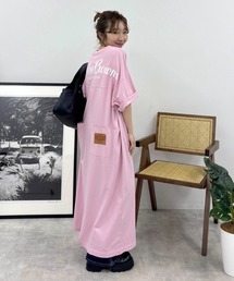 RODEO CROWNS WIDE BOWL（ロデオクラウンズワイドボウル）の「ハーフスリーブステッチワンピース（ワンピース）」