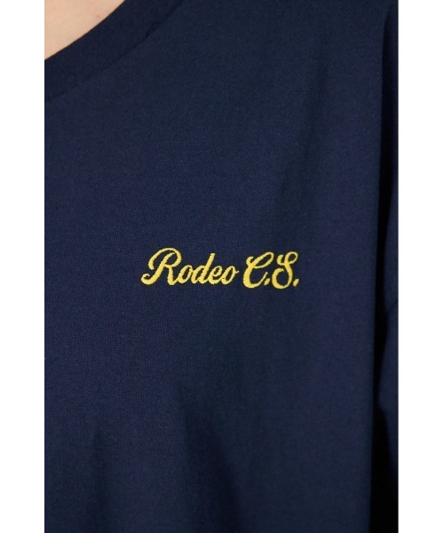 RODEO CROWNS WIDE BOWL(ロデオクラウンズワイドボウル)の「ハーフスリーブステッチワンピース(ワンピース・レディース・ライトピンク/ブラック/ネイビー/ブラウン・FREE)」の14枚目の写真