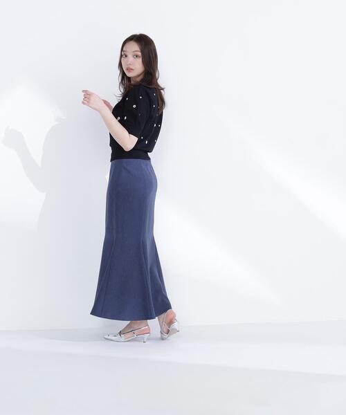 NATURAL BEAUTY BASIC(ナチュラルビューティーベーシック)の「◇フラワービーズカーディガン(カーディガン/ボレロ・レディース・ホワイト系その他/ベージュ系その他/ブラック系その他・FREE)」の7枚目の写真