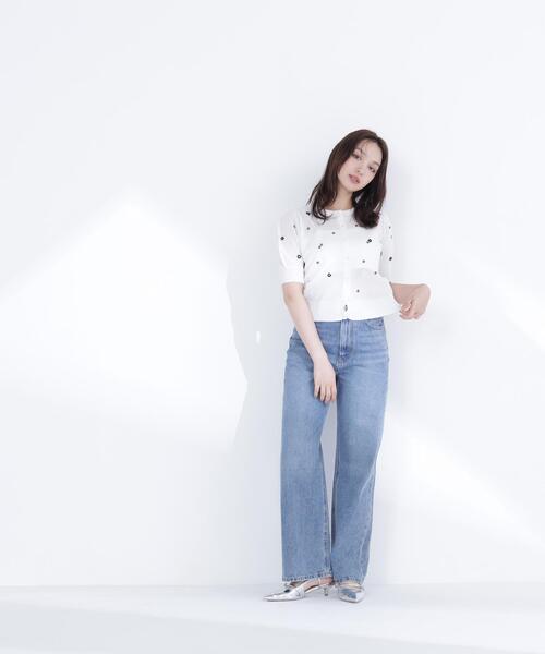 NATURAL BEAUTY BASIC(ナチュラルビューティーベーシック)の「◇フラワービーズカーディガン(カーディガン/ボレロ・レディース・ホワイト系その他/ベージュ系その他/ブラック系その他・FREE)」の16枚目の写真