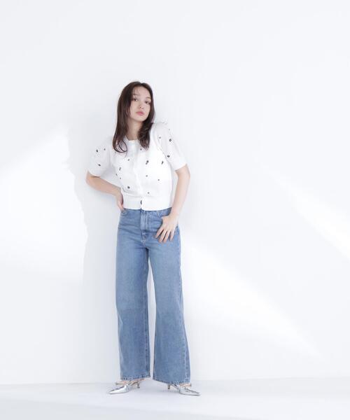 NATURAL BEAUTY BASIC(ナチュラルビューティーベーシック)の「◇フラワービーズカーディガン(カーディガン/ボレロ・レディース・ホワイト系その他/ベージュ系その他/ブラック系その他・FREE)」の20枚目の写真