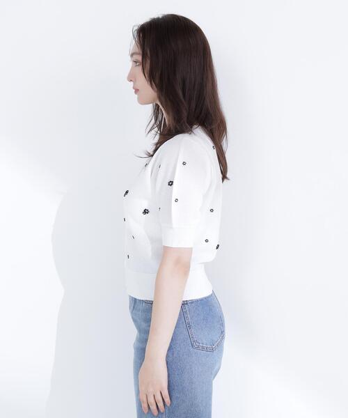 NATURAL BEAUTY BASIC(ナチュラルビューティーベーシック)の「◇フラワービーズカーディガン(カーディガン/ボレロ・レディース・ホワイト系その他/ベージュ系その他/ブラック系その他・FREE)」の21枚目の写真