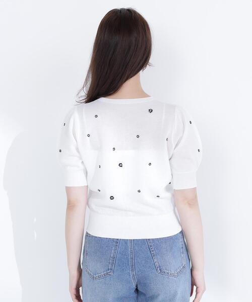 NATURAL BEAUTY BASIC(ナチュラルビューティーベーシック)の「◇フラワービーズカーディガン(カーディガン/ボレロ・レディース・ホワイト系その他/ベージュ系その他/ブラック系その他・FREE)」の22枚目の写真