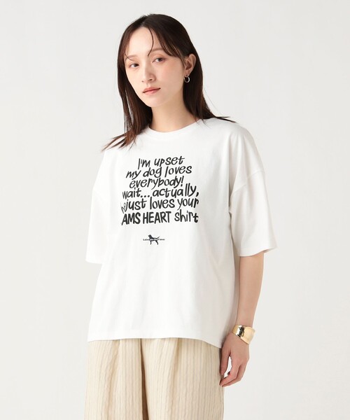 BEAMS HEART(ビームスハート)の「【EXCLUSIVE】Labrador Retriever / レター ロゴ Tシャツ(Tシャツ/カットソー・レディース・オフホワイト/ブラック・FREE)」の16枚目の写真