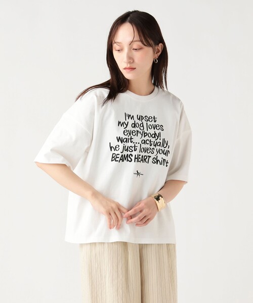 BEAMS HEART(ビームスハート)の「【EXCLUSIVE】Labrador Retriever / レター ロゴ Tシャツ(Tシャツ/カットソー・レディース・オフホワイト/ブラック・FREE)」の15枚目の写真