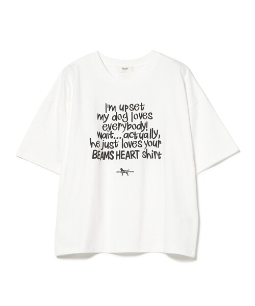 BEAMS HEART(ビームスハート)の「【EXCLUSIVE】Labrador Retriever / レター ロゴ Tシャツ(Tシャツ/カットソー・レディース・オフホワイト/ブラック・FREE)」の11枚目の写真