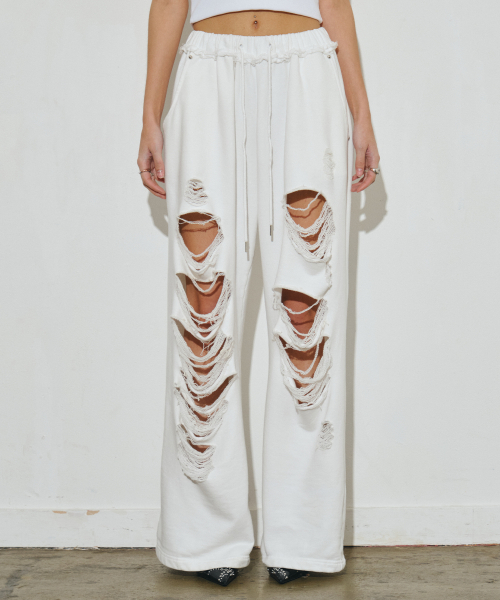 Midnight Move(ミッドナイトムーブ)の「dg england pants (white)(スウェットパンツ・レディース・その他・FREE)」の1枚目の写真