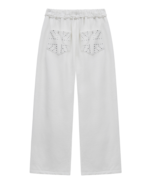 Midnight Move(ミッドナイトムーブ)の「dg england pants (white)(スウェットパンツ・レディース・その他・FREE)」の4枚目の写真