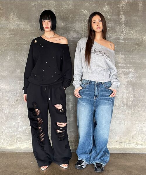 Midnight Move(ミッドナイトムーブ)の「dg england pants (white)(スウェットパンツ・レディース・その他・FREE)」の10枚目の写真