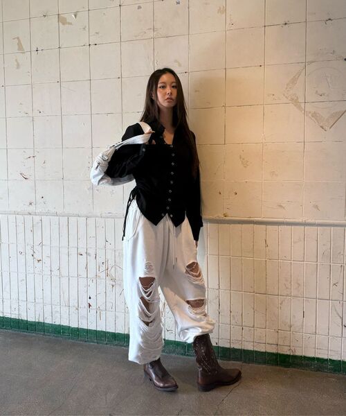 Midnight Move(ミッドナイトムーブ)の「dg england pants (white)(スウェットパンツ・レディース・その他・FREE)」の14枚目の写真