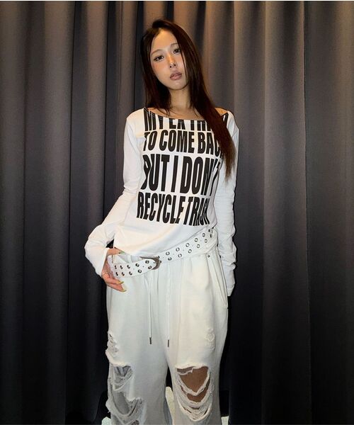 Midnight Move(ミッドナイトムーブ)の「dg england pants (white)(スウェットパンツ・レディース・その他・FREE)」の15枚目の写真