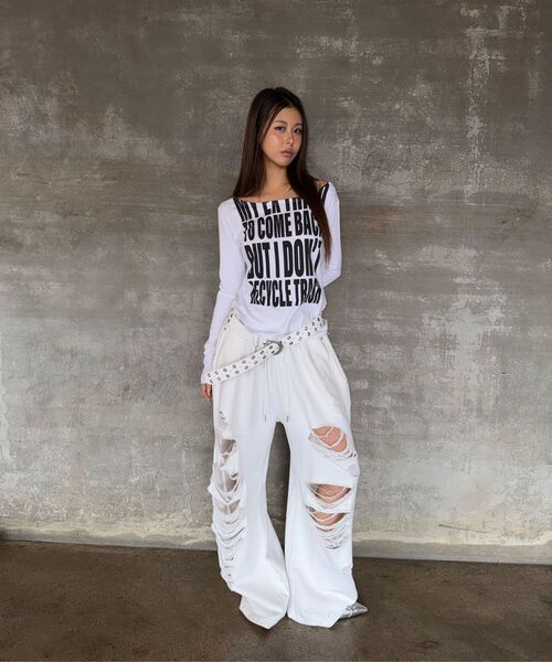 Midnight Move(ミッドナイトムーブ)の「dg england pants (white)(スウェットパンツ・レディース・その他・FREE)」の18枚目の写真