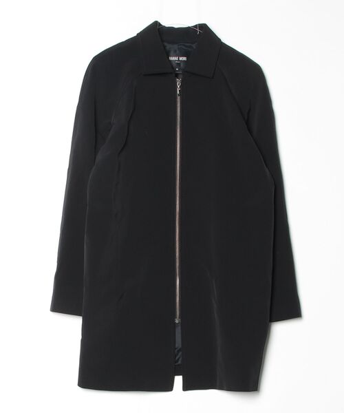 新品8万9250円　ハナエモリ（HANAE MORI）黒のジャケット セール/ブランド古着】HANAE MORI｜ハナエモリのステンカラーコート
