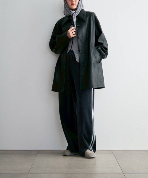 anuke Ecoleather Over Jacket エコレザーオーバージャケット/62620105