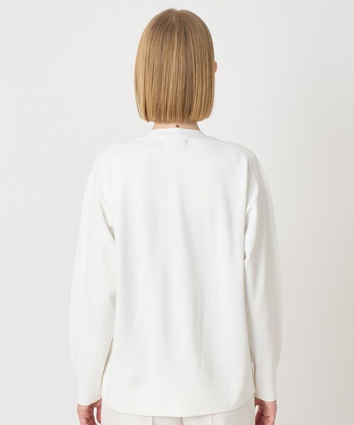 ANAYI(アナイ)の「レーヨンポリエステルストレッチロングカーディガン(カーディガン/ボレロ・レディース・ネイビー/ブルー/ホワイト・38)」の6枚目の写真