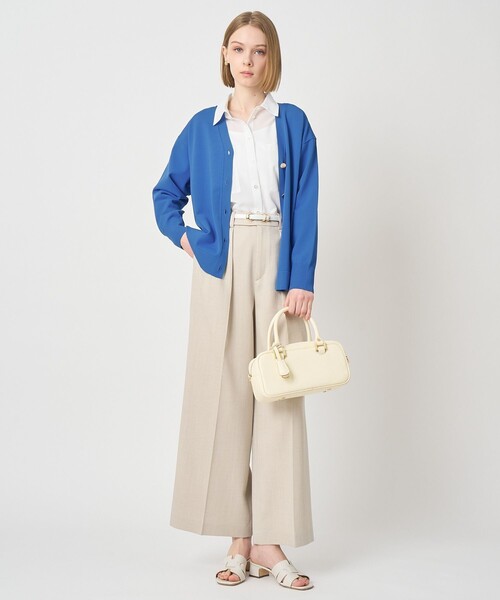 ANAYI(アナイ)の「レーヨンポリエステルストレッチロングカーディガン(カーディガン/ボレロ・レディース・ネイビー/ブルー/ホワイト・38)」の9枚目の写真