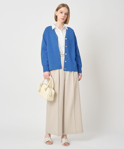ANAYI(アナイ)の「レーヨンポリエステルストレッチロングカーディガン(カーディガン/ボレロ・レディース・ネイビー/ブルー/ホワイト・38)」の10枚目の写真
