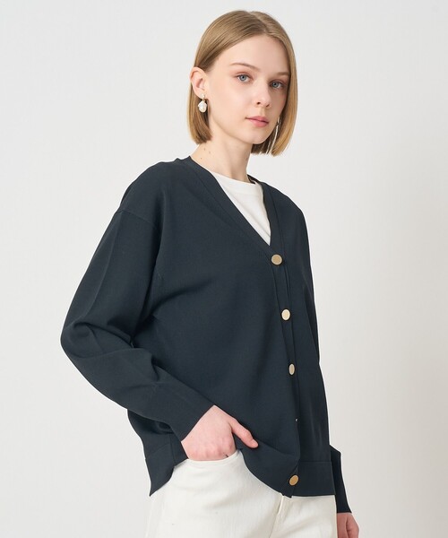 ANAYI(アナイ)の「レーヨンポリエステルストレッチロングカーディガン(カーディガン/ボレロ・レディース・ネイビー/ブルー/ホワイト・38)」の12枚目の写真