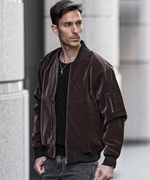 SOMEDIFF（サムディフ）の「ベルベットPUMA-1 ジャケット メンズ 春服（MA-1）」