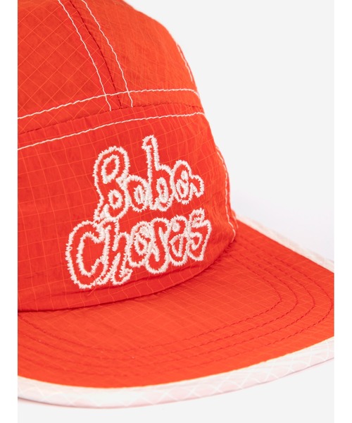 BOBO CHOSES(ボボショーズ)の「Bobo Choses By Hand tecnic cap(キャップ・キッズ・レッド・HEAD52/HEAD54)」の2枚目の写真