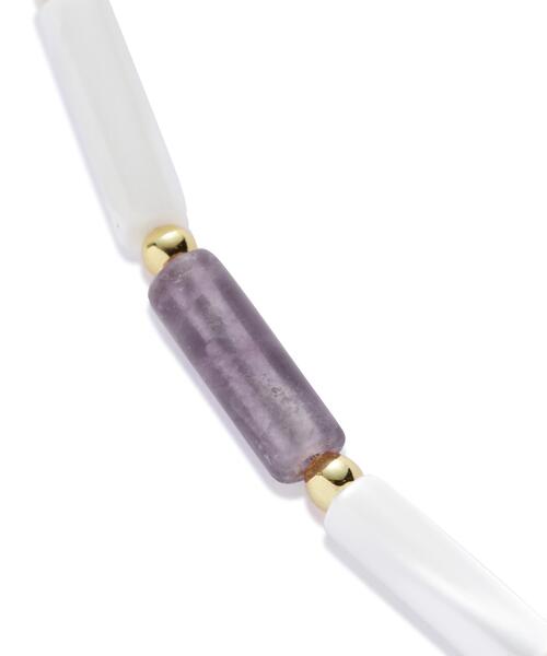 FREE'S MART（フリーズマート）の「ミックスネックレス（ネックレス・レディース・ライトグリーン・ﾌﾘ-）」の2枚目の写真