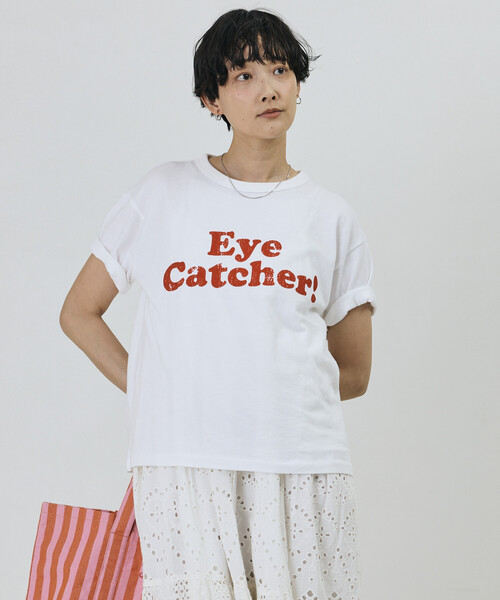 Freada(フリーダ)の「Freada/フリーダ ヴィンテージライク Used Essence PRINT TEE(Tシャツ/カットソー・レディース・オフホワイト/ブラック/ホワイト/ワインレッド・ONE SIZE)」の1枚目の写真