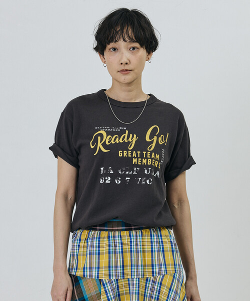 Freada(フリーダ)の「Freada/フリーダ ヴィンテージライク Used Essence PRINT TEE(Tシャツ/カットソー・レディース・オフホワイト/ブラック/ホワイト/ワインレッド・ONE SIZE)」の15枚目の写真