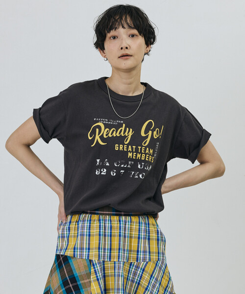 Freada(フリーダ)の「Freada/フリーダ ヴィンテージライク Used Essence PRINT TEE(Tシャツ/カットソー・レディース・オフホワイト/ブラック/ホワイト/ワインレッド・ONE SIZE)」の14枚目の写真