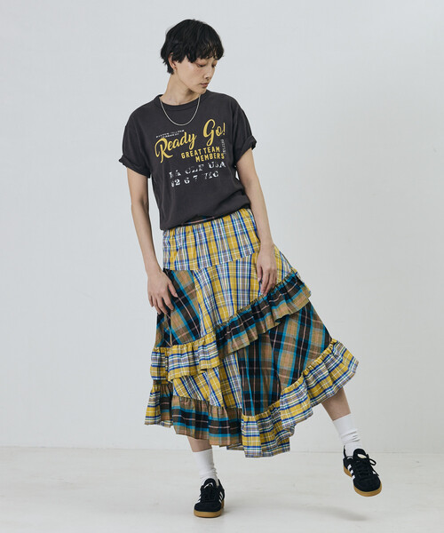 Freada(フリーダ)の「Freada/フリーダ ヴィンテージライク Used Essence PRINT TEE(Tシャツ/カットソー・レディース・オフホワイト/ブラック/ホワイト/ワインレッド・ONE SIZE)」の10枚目の写真