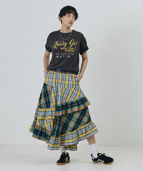 Freada(フリーダ)の「Freada/フリーダ ヴィンテージライク Used Essence PRINT TEE(Tシャツ/カットソー・レディース・オフホワイト/ブラック/ホワイト/ワインレッド・ONE SIZE)」の8枚目の写真