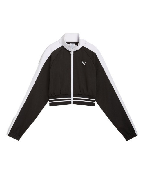 PUMA(プーマ)の「PUMA T7 PIQUE RELAXED CROPPED TRACK JACKET(プーマ T7 ピケ リラックスド クロップド トラックジャケット)(ジャージ・レディース・レッド系/ブラック系・SMALL/MEDIUM/LARGE)」の12枚目の写真