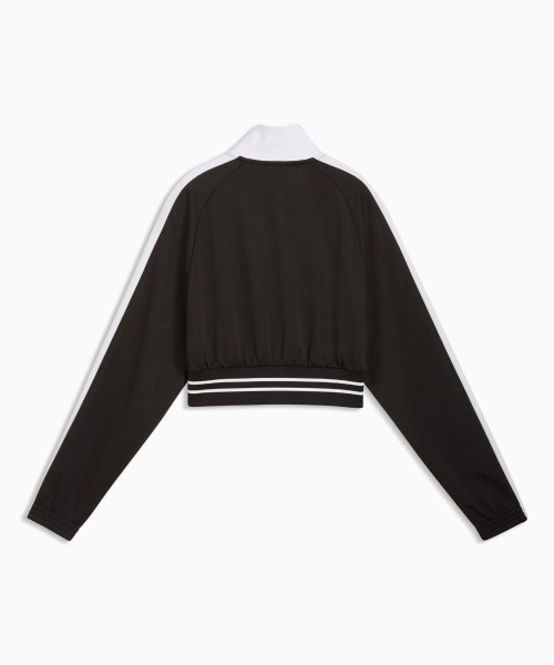 PUMA(プーマ)の「PUMA T7 PIQUE RELAXED CROPPED TRACK JACKET(プーマ T7 ピケ リラックスド クロップド トラックジャケット)(ジャージ・レディース・レッド系/ブラック系・SMALL/MEDIUM/LARGE)」の11枚目の写真