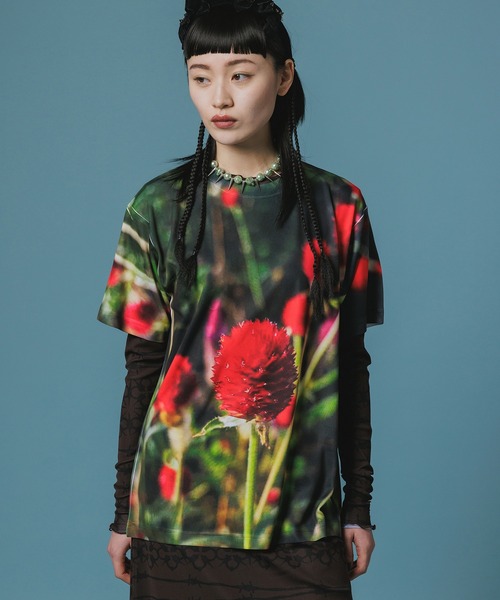 NON TOKYO（ノントーキョー）の「DIRECT PRINT T-SHIRT（Tシャツ/カットソー・レディース・レッド系/グリーン系・1/2/3）」の2枚目の写真