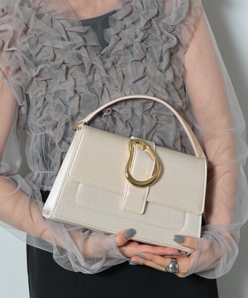 goocy（グーシー）の「【オケージョン】モチーフバッグ（トートバッグ・レディース・ブラック/ベージュ・FREE）」の2枚目の写真