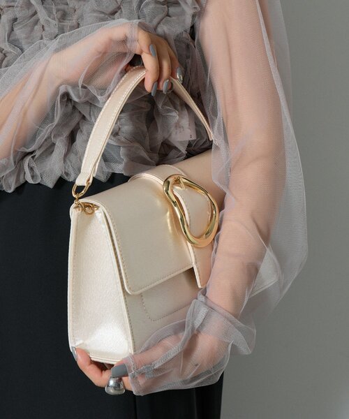 goocy（グーシー）の「【オケージョン】モチーフバッグ（トートバッグ・レディース・ブラック/ベージュ・FREE）」の10枚目の写真