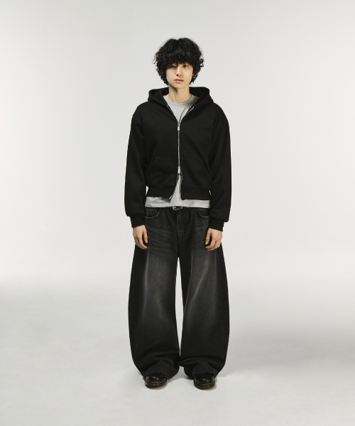 SIGNATURE（シグネチャ）の「カーブドウォッシュデニムパンツ[ブラック]（デニムパンツ・レディース・その他・SMALL/MEDIUM/LARGE/X-LARGE）」の7枚目の写真