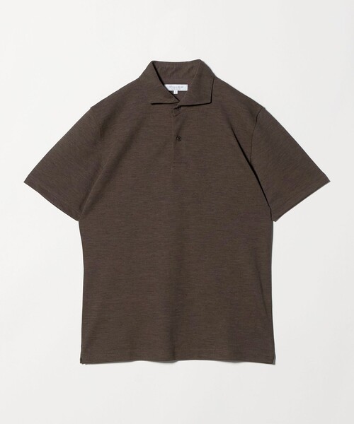 A DAY IN THE LIFE UNITED ARROWS（アデイインザライフユナイテッドアローズ）の「メランジ カノコ ワイドカラー ポロシャツ-吸水速乾-＜A DAY IN THE LIFE＞（Tシャツ/カットソー・メンズ・ライトブルー/ネイビー/モカ/ホワイト/ダークグレー・L/M/XL/S）」の3枚目の写真