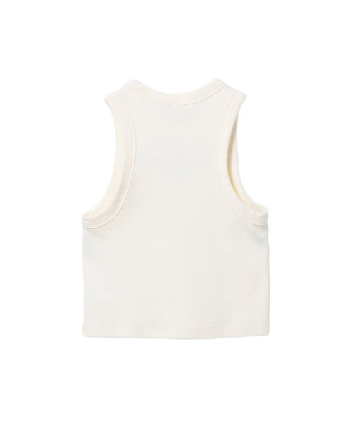 A BATHING APE（アベイシングエイプ）の「APEE BABY EMBROIDERY CROP TANK TOP（タンクトップ・レディース・アイボリー・SMALL/X-SMALL）」の3枚目の写真