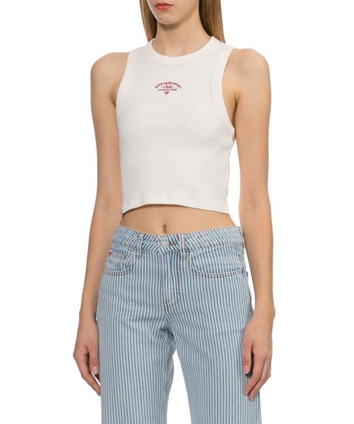A BATHING APE（アベイシングエイプ）の「APEE BABY EMBROIDERY CROP TANK TOP（タンクトップ・レディース・アイボリー・SMALL/X-SMALL）」の2枚目の写真