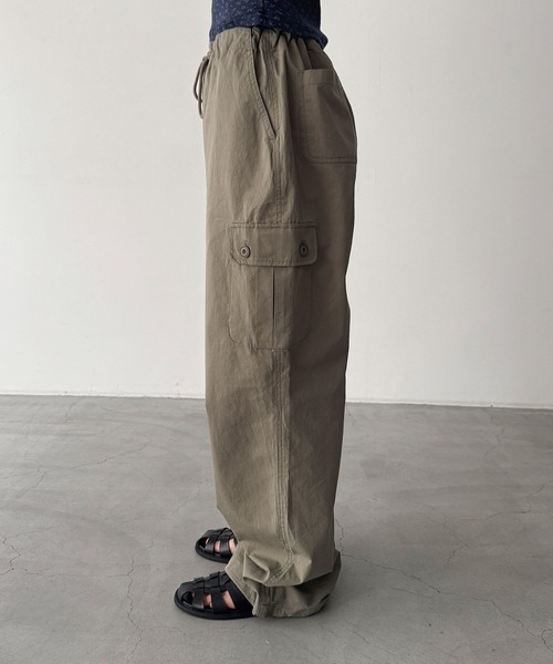 CANAL JEAN(キャナルジーン)の「COIN コットンカーゴイージーパンツ(その他パンツ・レディース・アイボリー/カーキ/チャコールグレー・ONE SIZE)」の12枚目の写真