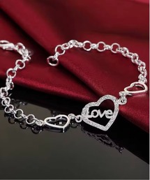 tunee（チュニー）の「レディース　ハートブレスレット(BDS)（ブレスレット）」