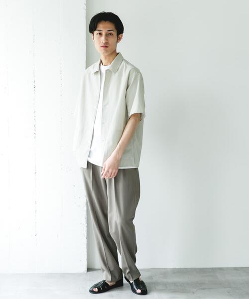 URBAN RESEARCH DOORS（アーバンリサーチドアーズ）の「『イージーケア/速乾/UVカット』クイックドライショートスリーブシャツカバーオール（カバーオール・メンズ・グリーン/ホワイト系その他/ネイビー/イエロー・LARGE/MEDIUM/X-LARGE）」の11枚目の写真